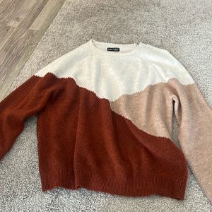 Multicolor large sweater. Brand new